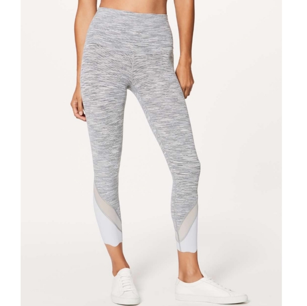 LULULEMON Wunder Under Crop Scallop 23" Leggings 4